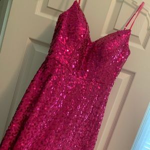 Prom/Homecoming/Formal Pink Sequin Dress